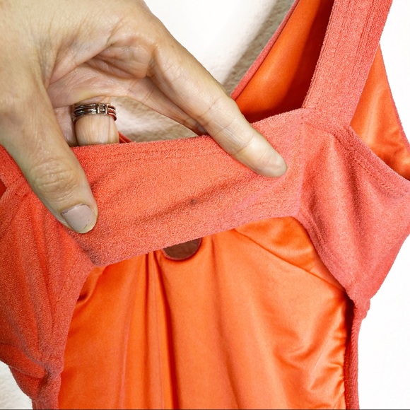 NWOT TopShop Velour One Piece Knot Swimsuit - Picture 7 of 8